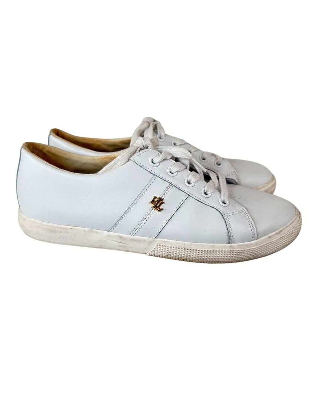 Lauren Ralph Lauren Janson II Sneakers Size 9.5 White Casualcore Streetwear